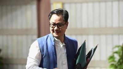 Union law minister Kiren Rijiju. (PTI) Union law minister Kiren Rijiju. (PTI)