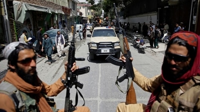 Taliban fighters patrol the streets of Kabul, in Afghanistan, (AP Photo) Taliban fighters patrol the streets of Kabul, in Afghanistan, (AP Photo)
