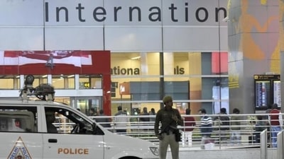 Delhi's Indira Gandhi International (IGI) airport went on a state of alert after a threat call threatened to ‘blow up' a London-bound Air India flight along the lines of the 9/11 attack in the United States. (File Photo) Delhi's Indira Gandhi International (IGI) airport went on a state of alert after a threat call threatened to ‘blow up' a London-bound Air India flight along the lines of the 9/11 attack in the United States. (File Photo)