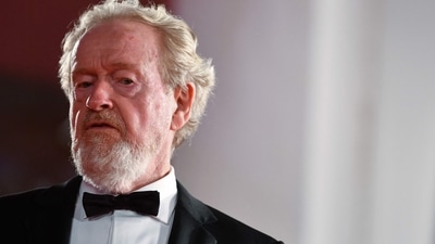 US director Ridley Scott arrives for the screening of the film The Last Duel. (AFP) US director Ridley Scott arrives for the screening of the film The Last Duel. (AFP)