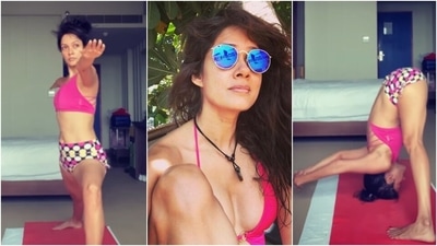 Vidya Malavade's intense yoga routine will stretch your body, relieve back ache: Watch (Instagram/@vidyamalvade) Vidya Malavade's intense yoga routine will stretch your body, relieve back ache: Watch (Instagram/@vidyamalvade)
