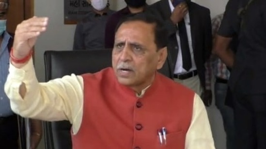 Gujarat chief minister Vijay Rupani resigned from the post on Saturday.(ANI)