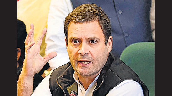 Rahul Gandhi, during his recent visit to Jammu and Kashmir, had identified himself as a Kashmiri Pandit. (HT PHOTO) Rahul Gandhi, during his recent visit to Jammu and Kashmir, had identified himself as a Kashmiri Pandit. (HT PHOTO)