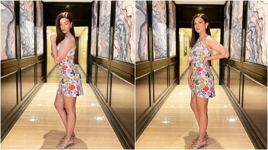 Gauahar took to Instagram today to share several pictures with her hubby. She chose a printed mini dress for the shoot and looked stunning. If you need some inspiration for monsoon dressing, Gauahar's look will be a great place to start.(Instagram/@gauaharkhan)
