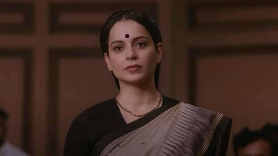 Kangana Ranaut in a still from Thalaivii.