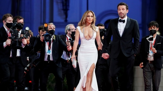 &nbsp;Jennifer Lopez and Ben Affleck at the premiere.(REUTERS)