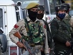 Security personnel stand guard in Kashmir. Security personnel stand guard in Kashmir. 
