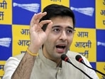 “Congress does not have that ability as it is a compromised Opposition. It is AAP that has challenged the BJP,” Raghav Chadha said.(ANI) “Congress does not have that ability as it is a compromised Opposition. It is AAP that has challenged the BJP,” Raghav Chadha said.(ANI)