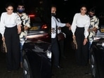 Deepika Padukone and Ranveer Singh spot a stranded slipper.(Varinder Chawla) Deepika Padukone and Ranveer Singh spot a stranded slipper.(Varinder Chawla)