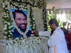 Lok Janshakti Party chief Pashupati Kumar Paras paid his tributes to the party's founder, Ram Vilas Paswan, on the latter's birth anniversary earlier this year in Patna. (File Photo / PTI) Lok Janshakti Party chief Pashupati Kumar Paras paid his tributes to the party's founder, Ram Vilas Paswan, on the latter's birth anniversary earlier this year in Patna. (File Photo / PTI)
