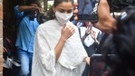 Alia Bhatt spotted at a dubbing studio on Monday. Alia Bhatt spotted at a dubbing studio on Monday.
