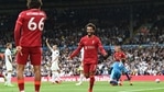 Mohamed Salah of Liverpool celebrates after scoring. (Getty) Mohamed Salah of Liverpool celebrates after scoring. (Getty)