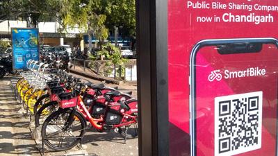 The public bike sharing project is being implemented and operated by the concessionaire Smart Bike Tech Private Limited, Hyderabad, for a period of 10 years. (HT FILE PHOTO) The public bike sharing project is being implemented and operated by the concessionaire Smart Bike Tech Private Limited, Hyderabad, for a period of 10 years. (HT FILE PHOTO)