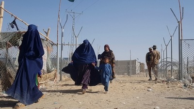 Haqqani said female university students would be required to wear a hijab but did not elaborate on whether this only meant a compulsory headscarf or also mandatory face coverings. (AFP)