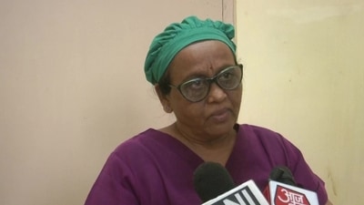 Bhanumati Gheewala, a nurse at the Sir Sayajirao General Hospital of Vadodara, Gujarat.&nbsp; (ANI Photo)