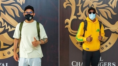 Kohli, Siraj arrives in Dubai for the UAE leg of IPL 2021 (RCB / Twitter)
