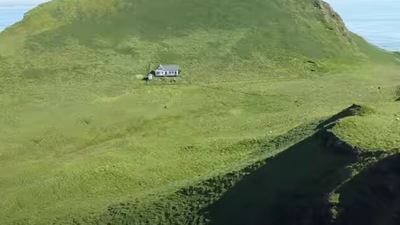 ‘World’s loneliest house' located in Iceland. (YouTube/Ryan Trahan)