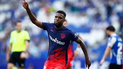 Thomas Lemar scored the second goal for Atletico.&nbsp; (Getty)