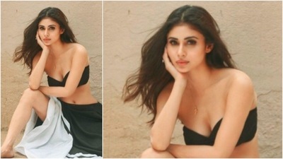Sharing the photos on Instagram, Mouni Roy gave an optimistic caption to it that read, "Positively exotic." (Instagram/@imouniroy)