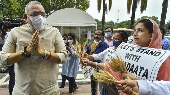 Bathinda MP Harsimrat Kaur Badal had resigned as Union minister while SAD had quit the National Democratic Alliance over the farm laws last year.
