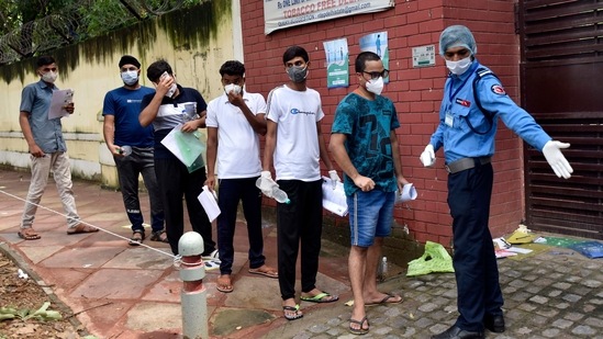 The NEET 2021 examination was delayed due to the second wave of the COVID-19 outbreak.(HT Photo/Sanjeev Verma)