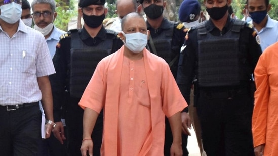 UP CM Yogi Adityanath said that Congress gives shelter to the mafia and insults faith in Lord Ram.(PTI file photo)