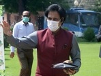 Ramiz Raja, former Pakistan cricketer and candidate for the chairman of Pakistan Cricket Board, waves to media as he arrives to attend PCB's governing board meeting, in Lahore, Pakistan, Monday, Sept. 13, 2021. Raja is set to become the new chairman of the country's cricket board. Ramiz Raja, former Pakistan cricketer and candidate for the chairman of Pakistan Cricket Board, waves to media as he arrives to attend PCB's governing board meeting, in Lahore, Pakistan, Monday, Sept. 13, 2021. Raja is set to become the new chairman of the country's cricket board.