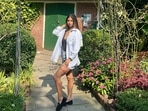 Suhana Khan posed for pictures outdoors. Suhana Khan posed for pictures outdoors.
