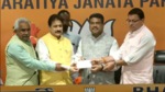 Union minister Dharmendra Pradhan while welcoming Rajkumar to the party, called him a mass leader in Uttarakhand. (Twitter/BJP4India)