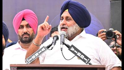 SAD president Sukhbir Badal’s name figures in the first list of 64 candidates. He will fight from Jalalabad in the upcoming 2022 Punjab assembly polls. (HT Photo) SAD president Sukhbir Badal’s name figures in the first list of 64 candidates. He will fight from Jalalabad in the upcoming 2022 Punjab assembly polls. (HT Photo)