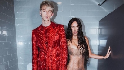 Megan Fox did not disappoint as she arrived at the awards night wearing a complete sheer custom Thierry Mugler dress styled by Maeve Reily. She wore the sheer number with a bedazzling thong underneath, a pair of Jimmy Choo pumps, and Lorraine Schwartz jewels. (Instagram/@meganfox) Megan Fox did not disappoint as she arrived at the awards night wearing a complete sheer custom Thierry Mugler dress styled by Maeve Reily. She wore the sheer number with a bedazzling thong underneath, a pair of Jimmy Choo pumps, and Lorraine Schwartz jewels. (Instagram/@meganfox)
