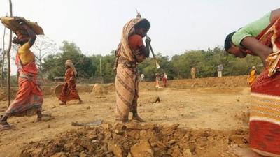 An Indian farmer earned ₹27 per day on average from cultivation in 2018-19. This is less than what he would have earned doing MGNREGS work through the year. (Reuters) An Indian farmer earned ₹27 per day on average from cultivation in 2018-19. This is less than what he would have earned doing MGNREGS work through the year. (Reuters)