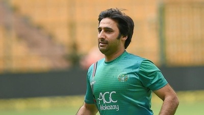 Afghanistan captain Asghar Afghan (in frame) criticises Australia's Paine for questioning right to play (PTI)