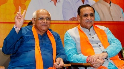 Bhupendra Patel will take oath as the 17th Gujarat chief minister. (ANI Photo) Bhupendra Patel will take oath as the 17th Gujarat chief minister. (ANI Photo)