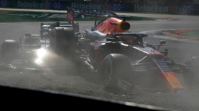 Italian GP: Max Verstappen penalised for crash, Lewis Hamilton saved by halo (AP) Italian GP: Max Verstappen penalised for crash, Lewis Hamilton saved by halo (AP)