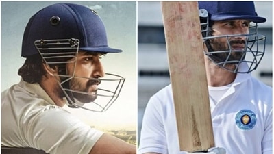 Nani in Jersey (left) and Shahid Kapoor in Hindi version of the film. Nani in Jersey (left) and Shahid Kapoor in Hindi version of the film.