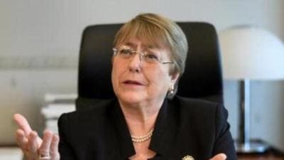 UNHRC chief Michelle Bachelet was making her opening statement at the 48th session of the UN Human Rights Council in Geneva. (Archive) UNHRC chief Michelle Bachelet was making her opening statement at the 48th session of the UN Human Rights Council in Geneva. (Archive)