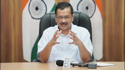 Delhi chief minister Arvind Kejriwal addresses a press conference in New Delhi, on Monday. (HT) Delhi chief minister Arvind Kejriwal addresses a press conference in New Delhi, on Monday. (HT)