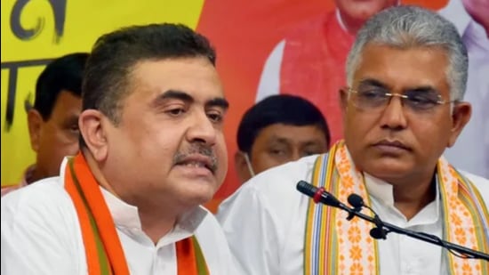 Leader of the opposition in the Bengal assembly, Suvendu Adhikari, filed the petitions for disqualification on Monday afternoon. (File photo)