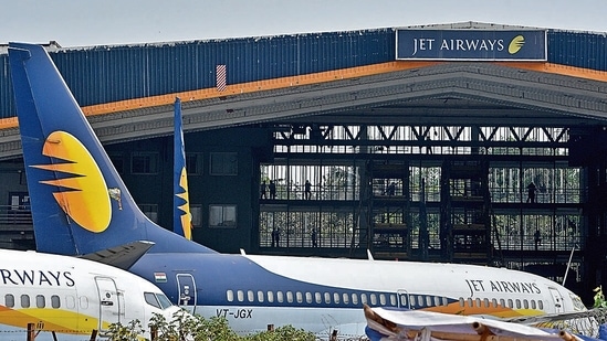 The airline stopped flying in April 2019 after it ran out of funds for its operations and debt.(Satyabrata Tripathy/Hindustan Times)