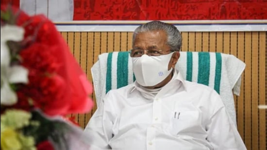 Kerala chief minister Pinarayi Vijayan addressed a press conference on Friday on the latest Covid-19 situation in the state. (HT File Photo) Kerala chief minister Pinarayi Vijayan addressed a press conference on Friday on the latest Covid-19 situation in the state. (HT File Photo)