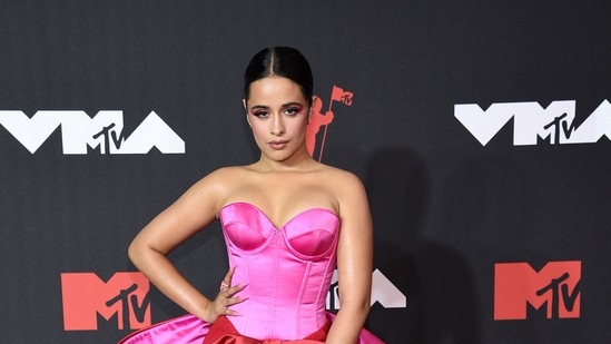 Camila Cabello arrives at the MTV Video Music Awards.(AP)