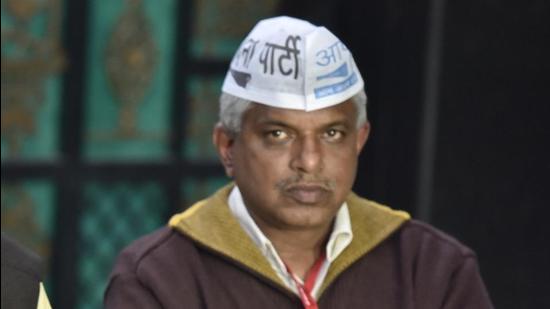 AAP leader Pankaj Gupta. (HT file photo)