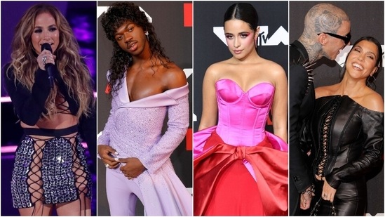 The 2021 MTV Video Music Awards that were held at the Barclays Centre in Brooklyn, New York, saw the biggest names from the music industry in attendance. From Lil Nas X and Camila Cabello to Jennifer Lopez and Megan Fox, celebrities brought their best fashion game forward at the event. Here's a look at some of the biggest moments from the VMAs.