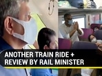 Rail minister Ashwini Vaishnaw travelled in Vande Bharat express (Twitter) Rail minister Ashwini Vaishnaw travelled in Vande Bharat express (Twitter)