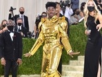 US rapper Lil Nas X arrives for the 2021 Met Gala at the Metropolitan Museum of Art on September 13.(AFP) US rapper Lil Nas X arrives for the 2021 Met Gala at the Metropolitan Museum of Art on September 13.(AFP)