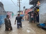 Heavy rainfall in Gujarat has caused the death of three people in Rajkot and Jamnagar districts so far. Heavy rainfall in Gujarat has caused the death of three people in Rajkot and Jamnagar districts so far.