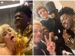 Lil Nas X shared pictures from inside the Met Gala 2021. Lil Nas X shared pictures from inside the Met Gala 2021.