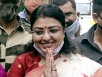 BJP's Priyanka Tibrewal said that her fight in the Bhabanipur bypolls against TMC chief Mamata Banerjee will be against “injustice” and for the people of West Bengal. (ANI Photo) BJP's Priyanka Tibrewal said that her fight in the Bhabanipur bypolls against TMC chief Mamata Banerjee will be against “injustice” and for the people of West Bengal. (ANI Photo)