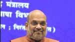 Union Home Minister Amit Shah releases book during the Hindi Divas Samaroh 2021 at Vigyan Bhawan in New Delhi, Tuesday. (PTI) Union Home Minister Amit Shah releases book during the Hindi Divas Samaroh 2021 at Vigyan Bhawan in New Delhi, Tuesday. (PTI)
